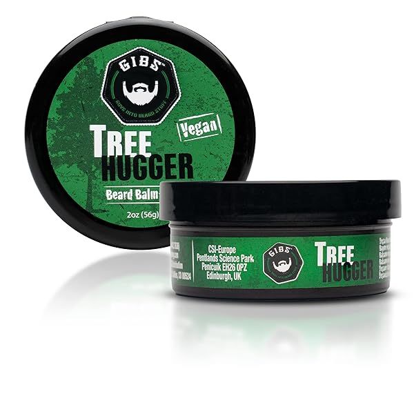 GIBS Grooming Tree Hugger Beard Balm Aid 2 oz for Softening and Conditioning Beards