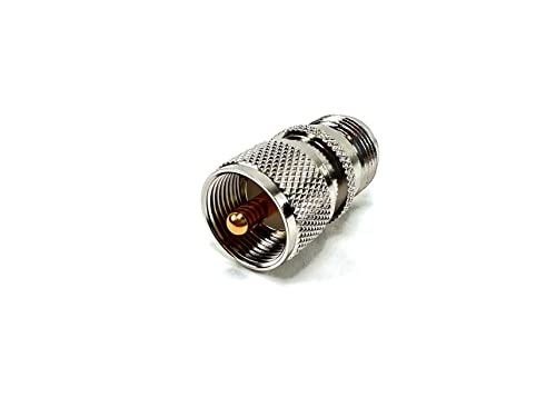 GIZWIZ RF Coax Adapter UHF PL-259 Male to N Female Jack Pack of 2 for High Quality Connections