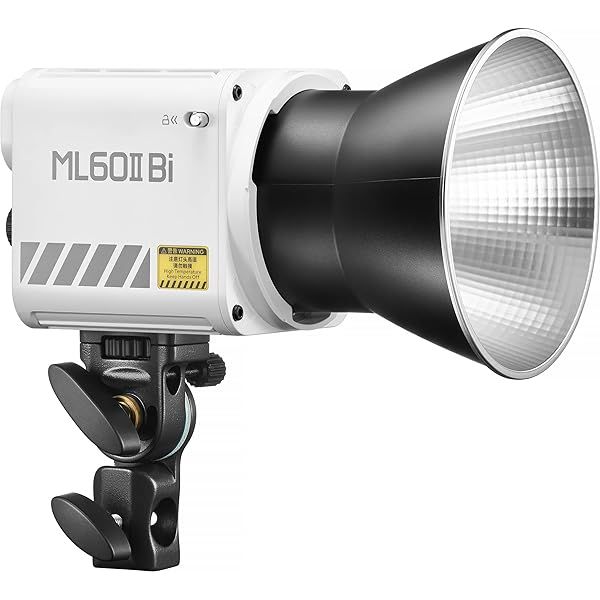 GODOX ML60II Bi-Color 70W Video Light Dimmable 2800K-6500K with Wireless Control and Standard Reflector for Photography