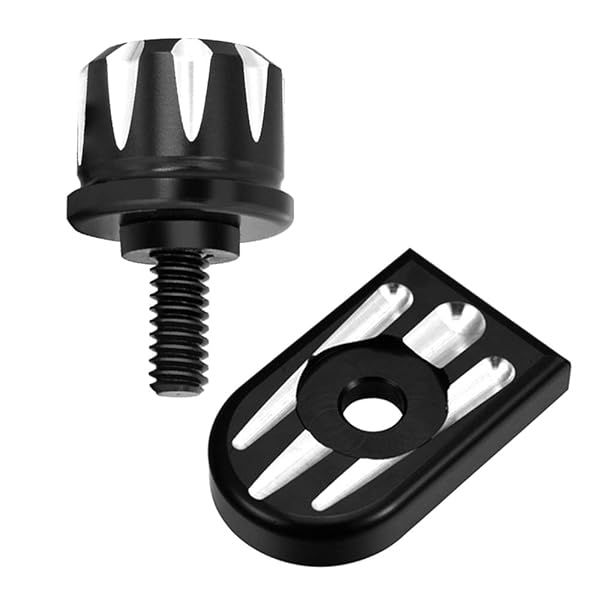 GUAIMI Seat Bolt Screw Cover Kit for Harley Sportster Touring Softail Dyna CVO Electra Glide 1996-2020 1/4