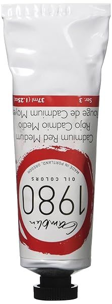 Buy Gamblin 1980 Oil Cad Red Medium 37ml - Vibrant Color for Artists