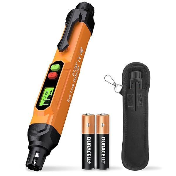 VITITE Mini Portable Gas Leak Detector for Home and RV with Batteries and Pouch - Detects Propane and Natural Gas Leaks - Orange