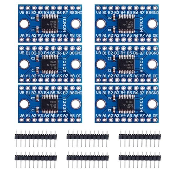 GeeekPi 6Pack TXS0108E 8 Channel Logic Level Converter Bi-Directional High Speed Shifter for Arduino Raspberry Pi 3.3V 5V