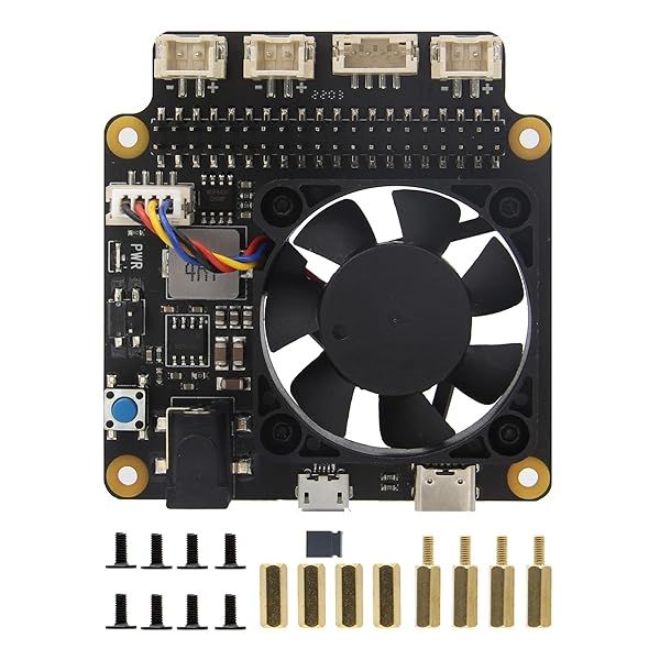 Geekworm X735 V3.0 Power Management Board for Raspberry Pi 5/4B/3B+ with Safe Shutdown & PMW Cooling