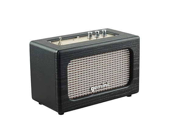 Gemini Sound GTR-100: 30W Retro Bluetooth Speaker with 8-Hour Playtime & AUX - Perfect for Home & Outdoor Use