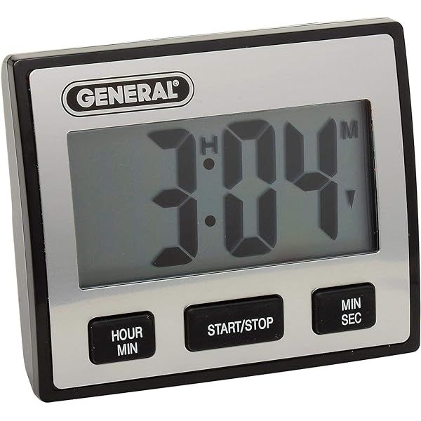 General Tools TI110 LCD Timer: Waterproof, Jumbo Display, Perfect for Cooking & Timing Tasks