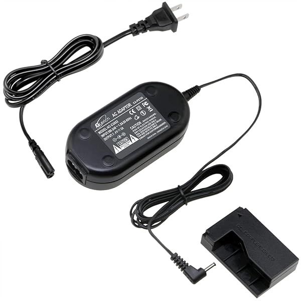 Glorich ACK-E15 Replacement AC Power Adapter Charger for Canon EOS Rebel SL1 100D DSLR Cameras