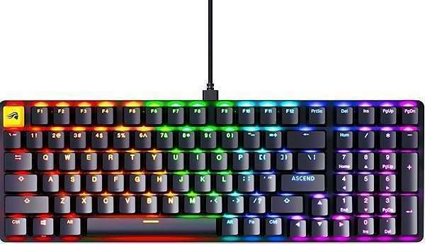 Glorious GMMK 2 Gaming Keyboard: Hotswap Cherry MX Linear Switches, RGB, Double Shot Keycaps - Perfect for PC Setup!