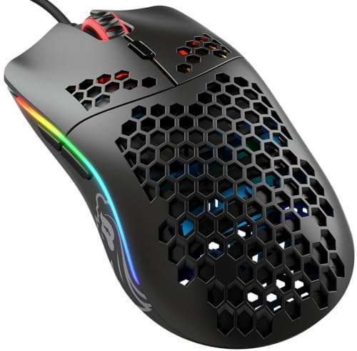 Glorious Model O- Gaming Mouse: 58g Lightweight, RGB, Pixart 3360, Ambidextrous Design - Matte Black