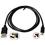 Golden Plated Micro HDMI to HDMI Male Connector Cable for Sony Cyber-Shot DSC-HX300 DSC-HX400V DSC-RX100 and More