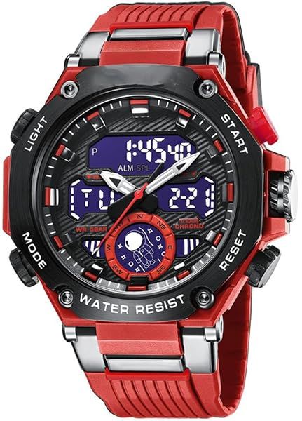Gosasa Men's Multi Function Military S-Shock Sports LED Digital Waterproof Alarm Watch
