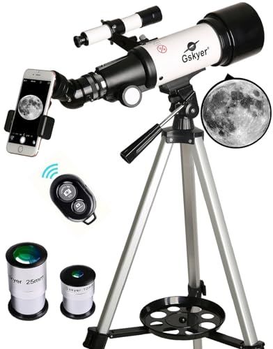 Explore the Stars: Gskyer 70mm Aperture Telescope for Kids - Portable, Easy to Use with Carry Bag & Phone Adapter
