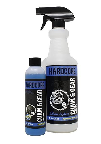 HARDCORE Chain and Gear Cleaner Kit with Bottle for Ultimate Bike Maintenance