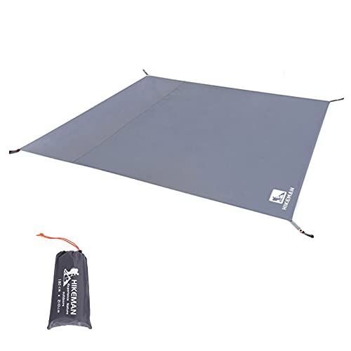HIKEMAN Waterproof Camping Tarp Portable Tent Footprint with Drawstring Bag Ground Cloth for Outdoor Hiking Picnic (L-83x71)