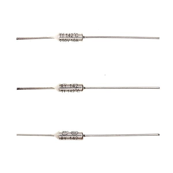 HUABAN 10 Pieces Metal Temperature Thermal Fuse RY142 142 ? 287.6 ? 10A 250V