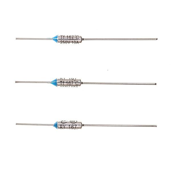 HUABAN 10 Pieces Metal Temperature Thermal Fuse RY167 167 ? 332.6 ? 10A 250V