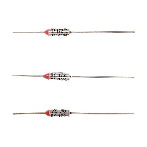 HUABAN 10 Pieces Metal Temperature Thermal Fuse RY172 172 ? 341.6 ? 10A 250V