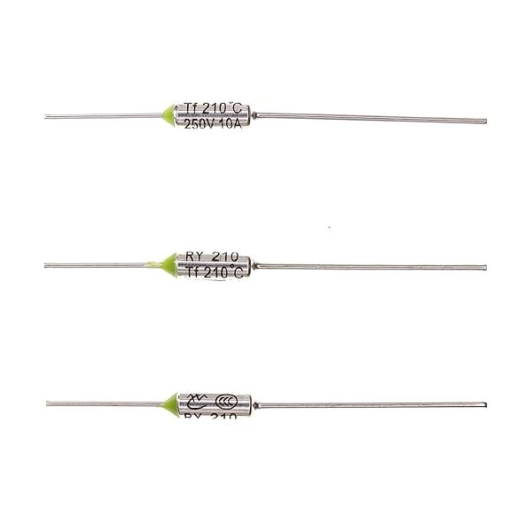 HUABAN 10 Pieces Metal Temperature Thermal Fuse RY210 210 ? 410 ? 10A 250V
