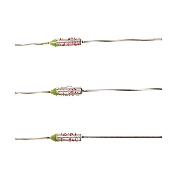 HUABAN 10 Pieces Metal Temperature Thermal Fuse RY84 84 ? 183.2 ? 10A 250V