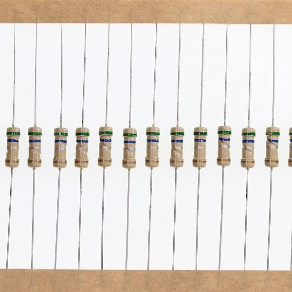 HUABAN 100 Pieces 0.5 Watts 1 2W 0R56 0.56 Ohm 5% Carbon Film Resistor