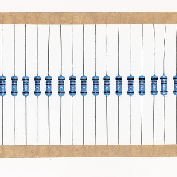 HUABAN 100 Pieces 0.5 Watts 1 2W 0R82 0.82 Ohm 1% Metal Film Resistor