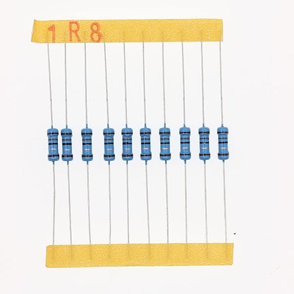 HUABAN 100 Pieces 0.5 Watts 1 2W 1R8 1.8 Ohm 1% Metal Film Resistor