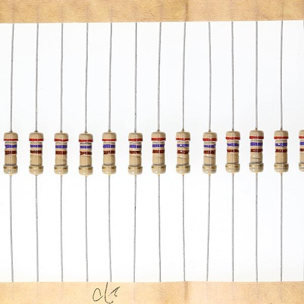 HUABAN 100 Pieces 0.5 Watts 1 2W 270R 270 Ohm 5% Carbon Film Resistor