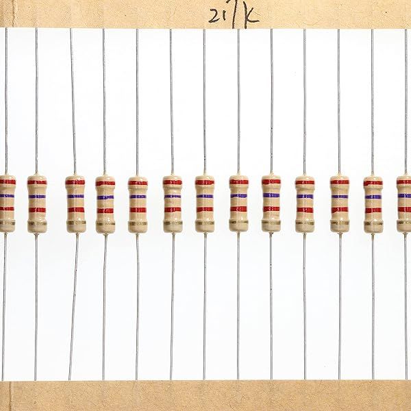 HUABAN 100 Pieces 0.5 Watts 1 2W 2K7 Ohm 5% Carbon Film Resistor