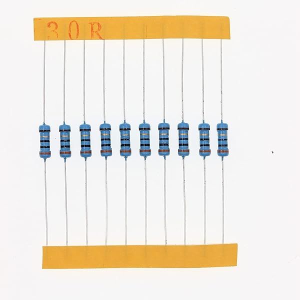 HUABAN 100 Pieces 0.5 Watts 1 2W 30R 30 Ohm 1% Metal Film Resistor