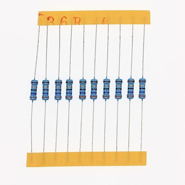 HUABAN 100 Pieces 0.5 Watts 1 2W 36R 36 Ohm 1% Metal Film Resistor