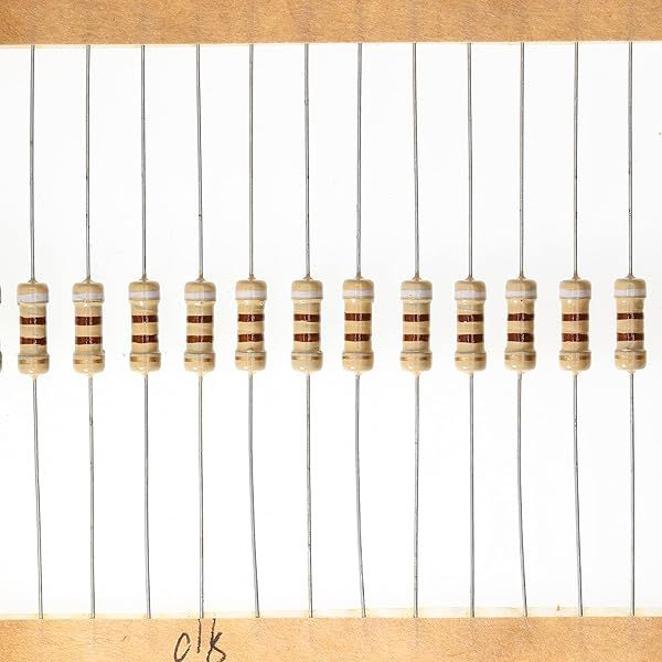 HUABAN 100 Pieces 0.5 Watts 1 2W 910R 910 Ohm 5% Carbon Film Resistor