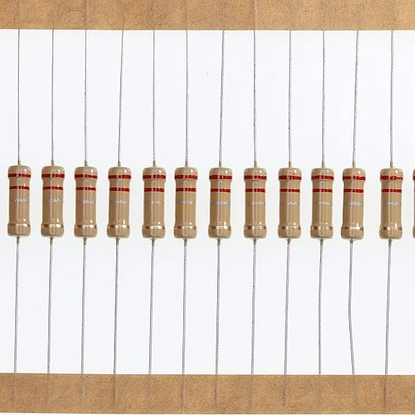 HUABAN 100 Pieces 1 Watts 1W 0R22 0.22 Ohm 5% Carbon Film Resistor