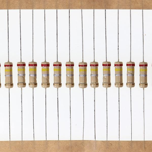 HUABAN 100 Pieces 1 Watts 1W 0R24 0.24 Ohm 5% Carbon Film Resistor