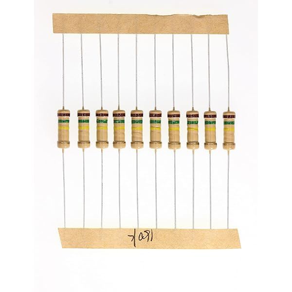 HUABAN 100 Pieces 1 Watts 1W 150K Ohm 5% Carbon Film Resistor