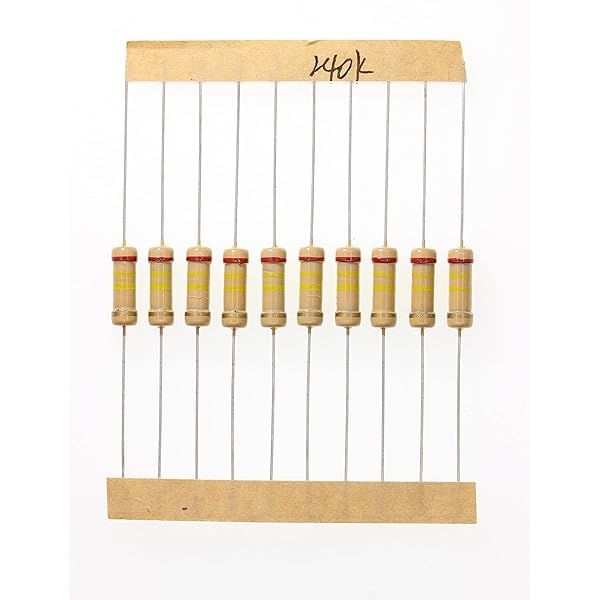 HUABAN 100 Pieces 1 Watts 1W 240K Ohm 5% Carbon Film Resistor