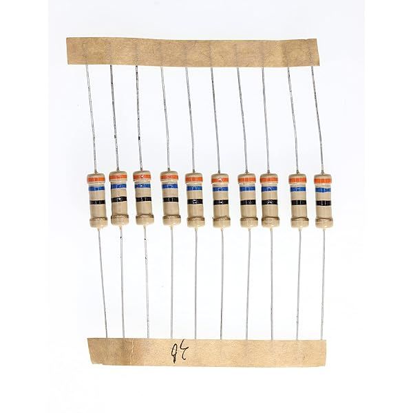 HUABAN 100 Pieces 1 Watts 1W 36R 36 Ohm 5% Carbon Film Resistor