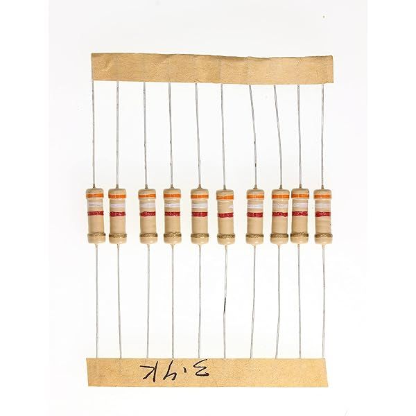 HUABAN 100 Pieces 1 Watts 1W 3K9 Ohm 5% Carbon Film Resistor