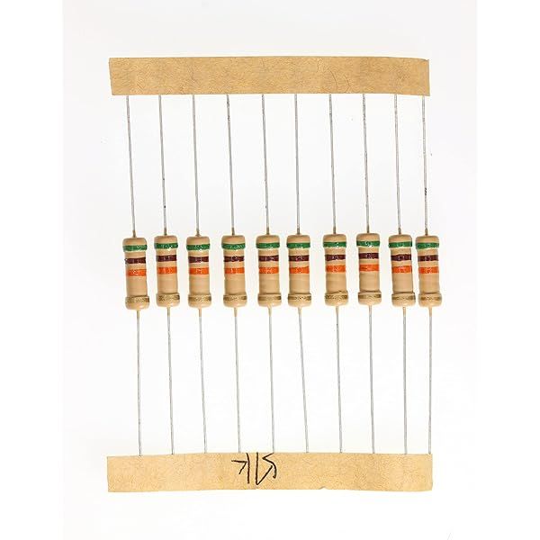 HUABAN 100 Pieces 1 Watts 1W 51K Ohm 5% Carbon Film Resistor