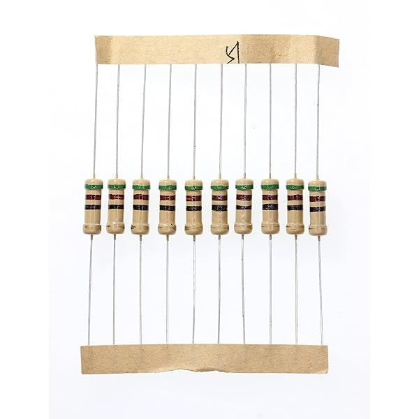 HUABAN 100 Pieces 1 Watts 1W 51R 51 Ohm 5% Carbon Film Resistor