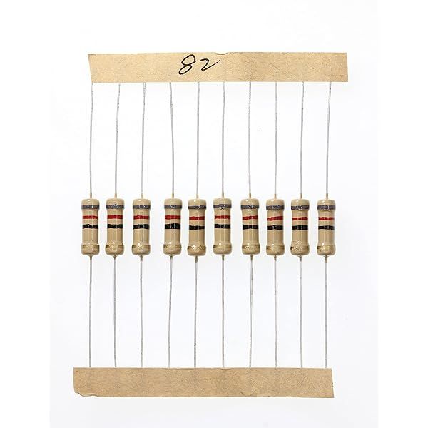 HUABAN 100 Pieces 1 Watts 1W 82R 82 Ohm 5% Carbon Film Resistor