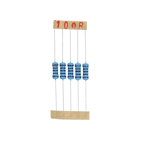 HUABAN 100PCS 1W 100 Ohm 1% Metal Film Resistors for Reliable Circuit Performance