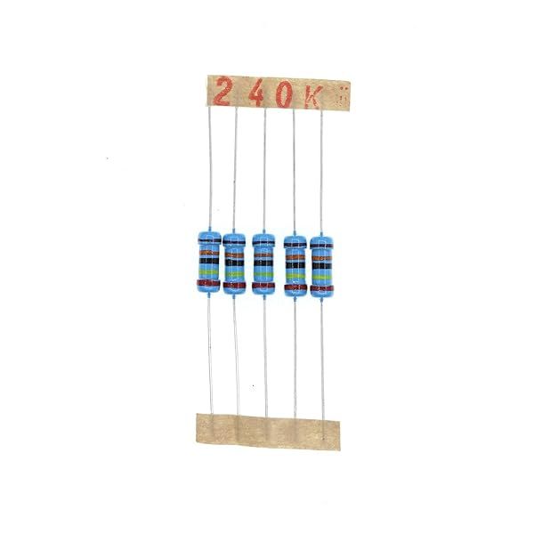 HUABAN 100PCS 1W 240K Ohm 1 Percent Metal Film Resistor High Quality Electronic Components
