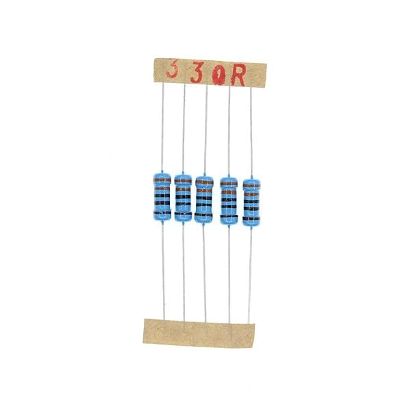 HUABAN 100PCS 1W 330 Ohm 1% Metal Film Resistors for Reliable Circuit Performance