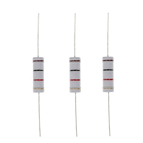 HUABAN 10PCS 5W 1K Ohm 5 Percent Metal Oxide Film Resistor for Reliable Performance and Precision