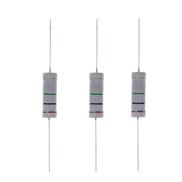 HUABAN 10PCS 5W 1M Ohm 5 Percent Metal Oxide Film Resistor for Reliable Performance