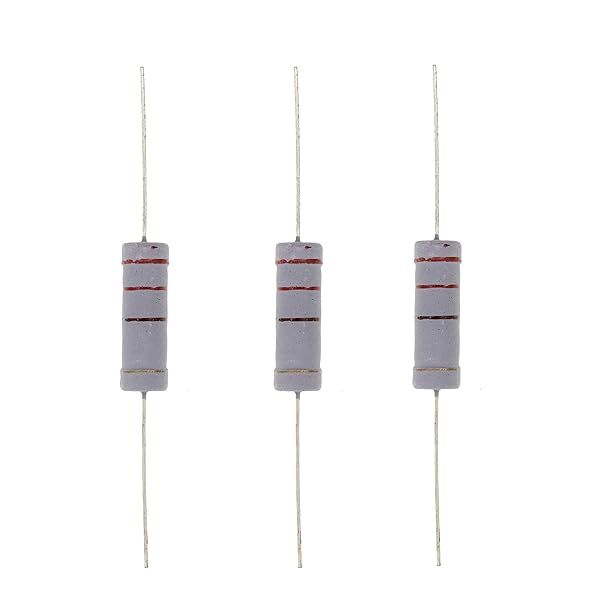 HUABAN 10PCS 5W 220 Ohm 5 Percent Metal Oxide Film Resistor for Reliable Performance