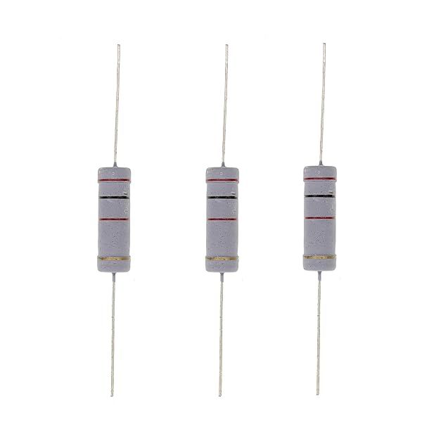 HUABAN 10PCS 5W 2K Ohm 5 Percent Metal Oxide Film Resistor for Reliable Performance