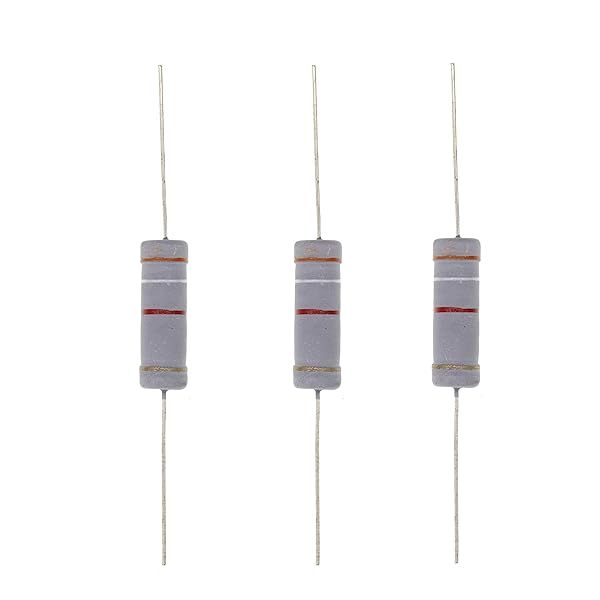 HUABAN 10PCS 5W 3K9 Ohm 5 Percent Metal Oxide Film Resistor for Reliable Performance and Precision