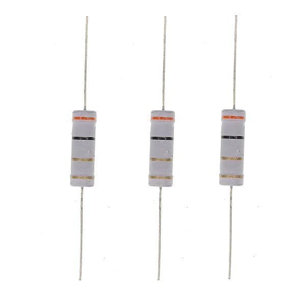 HUABAN 10PCS 5W 3 Ohm 5 Percent Metal Oxide Film Resistor for Reliable Performance