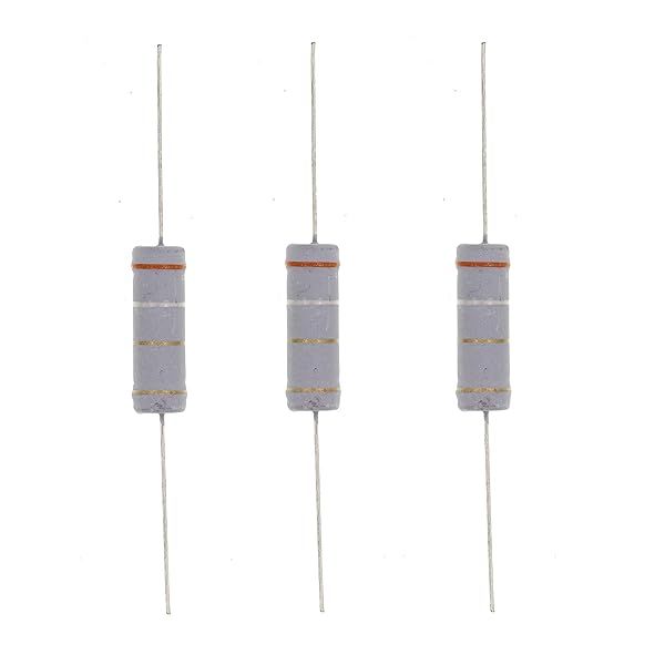 HUABAN 10PCS 5W 3R9 Metal Oxide Film Resistor 3.9 Ohm 5 Percent High Quality Durable Electronics Components